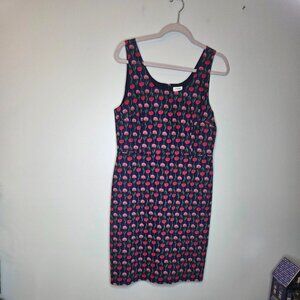 J. Crew Dark Florals Tailored Sheath Dress, Women's Size 10
